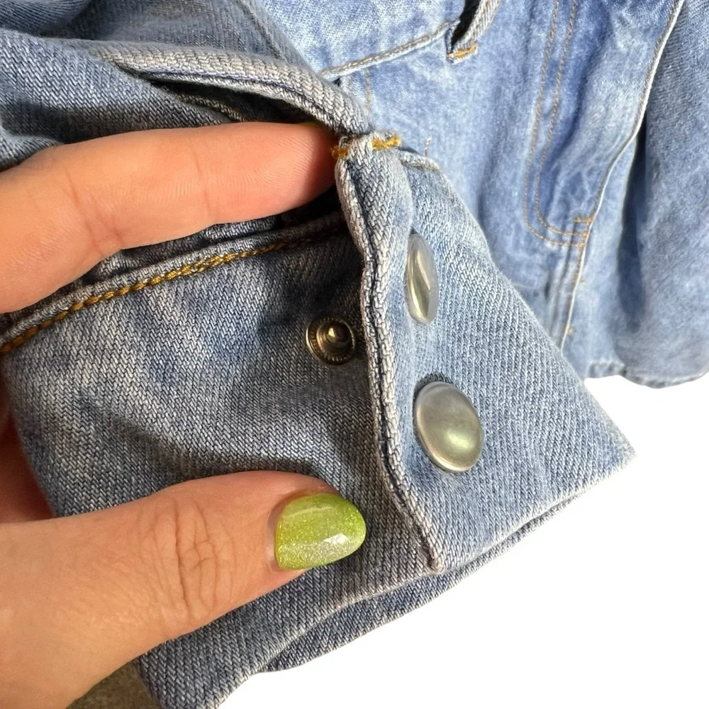 Idem Ditto Long Sleeve Denim Dress Size Small, NWT - Picture 12 of 15